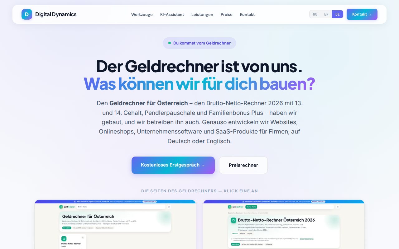 Vorschau der Website digitaldynamics.hu